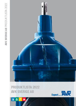 Produktlista för AVK:s svenska sortiment