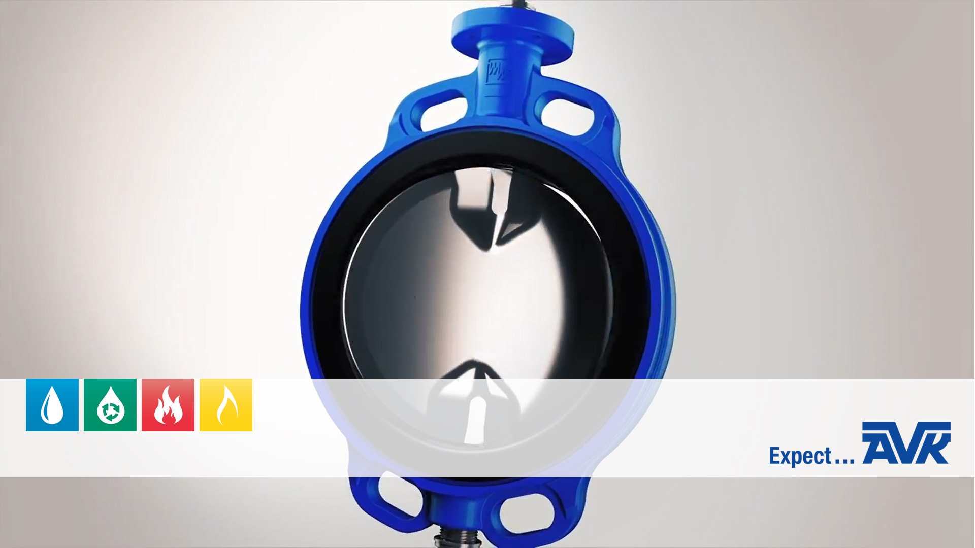 Centric butterfly valve fixed liner animation